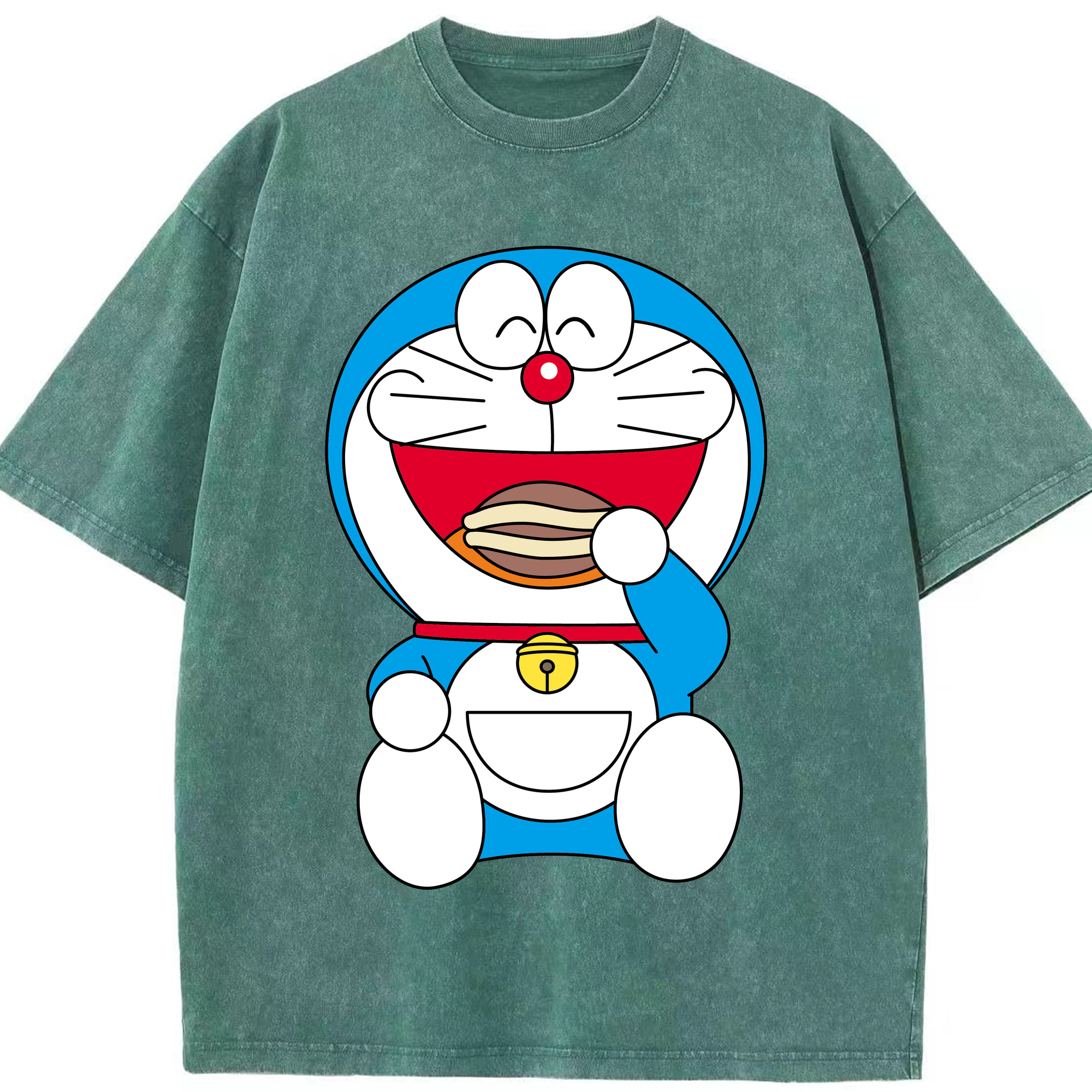 （画像用） ドラえもん Doraemon 綿100% ヴィンテージ風 半袖Tシャツ（フロントプリント）
